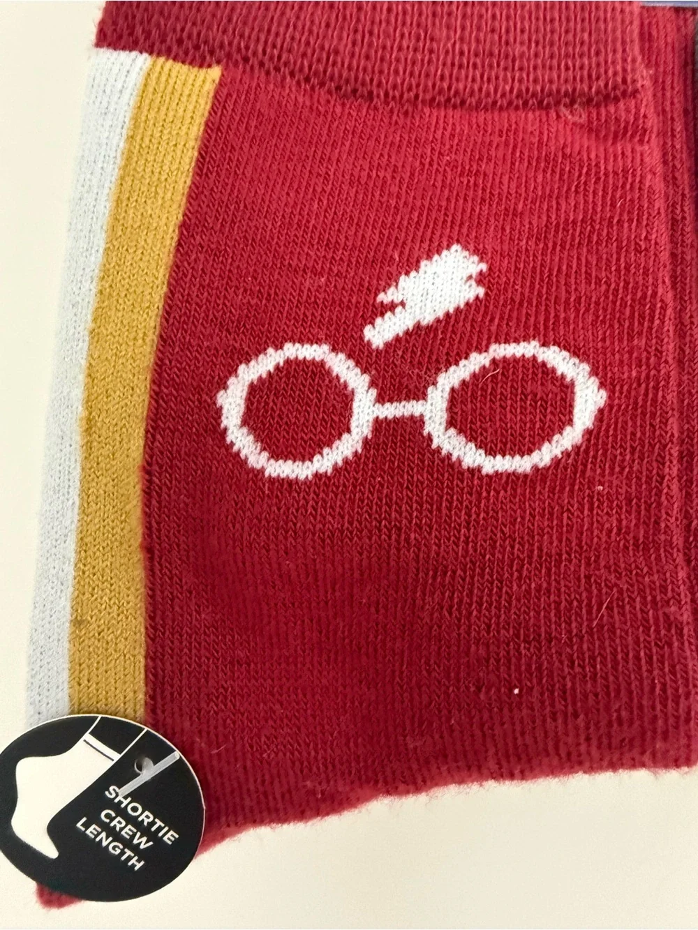 NWT Harry Potter Shortie Crew Socks 10 Pair Set Hogwarts Shoe Size 4-10